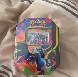 Pokemon Mega Charizard X Ex Tin Factory Sealed Brand New - Image 1