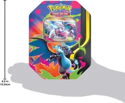 Pokemon TCG Mega Charizard Tin Charizard X EX Collectors Tin SEALED - Image 2
