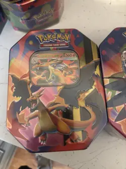 Pokemon Mega Charizard TCG Tin Sealed New X2 Genuine Pokemon X And Y - Image 2