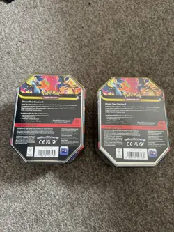 Pokemon TCG: Mega Charizard X & Mega Charizard Y Tin Set of 2 BRAND NEW SEALED - Image 2