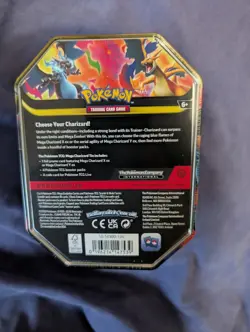 Pokemon TCG Mega Charizard Y EX Tin Charizard X Promo English New Sealed - Image 2