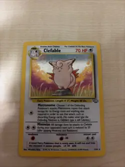 1999 Pokemon Clefable 1/64 Holo Rare Jungle Set WOTC Vintage LP - Image 1