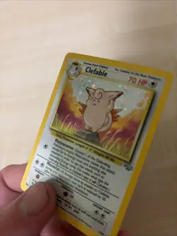 1999 Pokemon Clefable 1/64 Holo Rare Jungle Set WOTC Vintage LP - Image 3