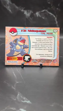 Nidoqueen #31 Pokemon Topps Chrome LP - Image 2