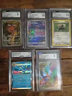Pokemon Card Lot! 55 cards. Graded and ARs and more. Mimikyu. - Image 3