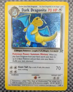 Pokemon Dark Dragonite Holo Team Rocket Set 5/82 Rare Vintage 2000 WOTC Card - Image 1