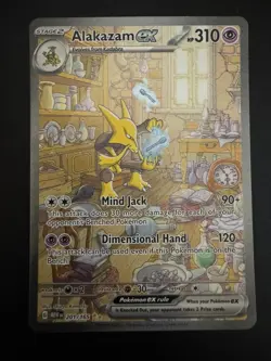 Alakazam EX 201/165 S&V 151 Special Illustration Rare Pokemon Card - Image 1