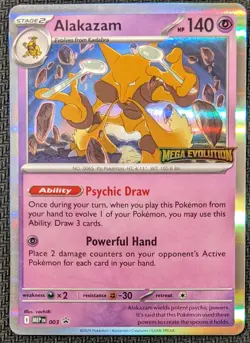 Alakazam Prerelease Promo - Pokemon Mega Evolutions MEP 003 - Image 1