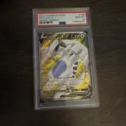 2022 Pokemon TCG Silver Tempest Lugia V Full Art Holo 185/195 PSA 10 - Image 1