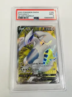2022 Pokemon SWSH FA/Lugia V Silver Tempest #185 PSA 9 - Image 1