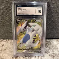 Lugia V 2022 Silver Tempest 185/195 CGC Gem Mint 10 - Image 1