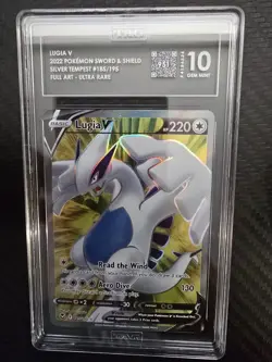 Lugia V 185/195 Full Art Silver Tempest TAG 10 Sword & Shield 2022 Pokemon - Image 3