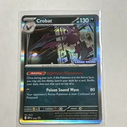 Crobat #076 (Prerelease) Promo, Chaos Rising Stamped, Mega Evolution Promo, (NM) - Image 1