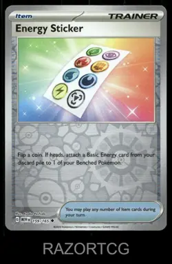 ENERGY STICKER 159/165 UC 151 POKEMON REVERSE HOLO NM/M - Image 1