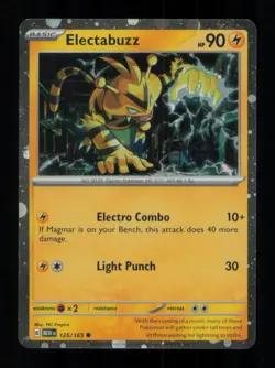 ELECTABUZZ PROMO HOLO 125/165 NM POKEMON - Image 1