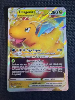 Dragonite VSTAR 050/078 Holo VSTAR Rare Pokemon GO Pokemon Holo Near Mint - Image 1