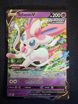 Sylveon V SWSH202 Holo Promo Sword & Shield Promo Pokemon Holo Near Mint - Image 1