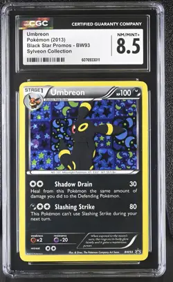 2013 POKEMON SYLVEON COLLECTION UMBREON #BW93 HOLO CGC 8.5 NM #6076933011 - Image 1