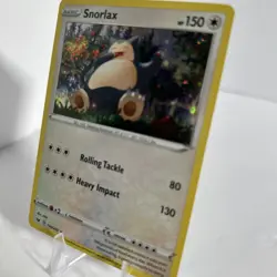 POKEMON SNORLAX 140/202 RARE COSMOS HOLOFOIL SWORD & SHIELD - Image 3