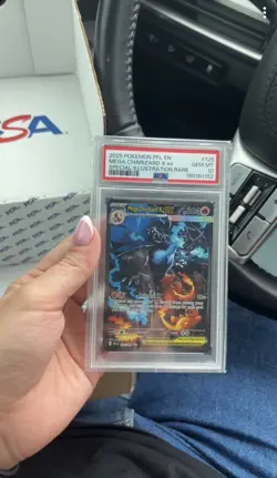 2025 POKEMON PFL EN-PHANTASMAL FLAMES #125 MEGA CHARIZARD X EX PSA 10 - Image 1