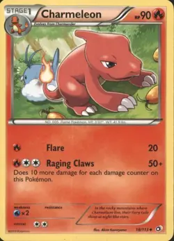 Charmeleon 18/113 Uncommon Legendary Treasures Pokemon Lightly Played - Image 1