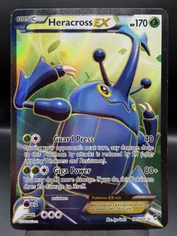 Heracross EX (105 Full Art) 105/111 Holo Ultra Rare - Furious Fists - Pokemon MP - Image 1