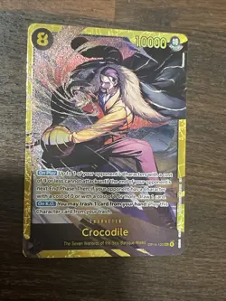 Crocodile OP14-120 (SEC) THE AZURE SEA'S SEVEN English One Piece TCG - Image 1