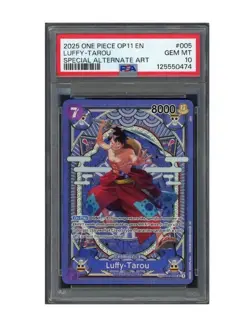 PSA 10 Luffy-Tarou (SP) A Fist of Divine Speed EN ST18-005 One Piece TCG B20 - Image 1