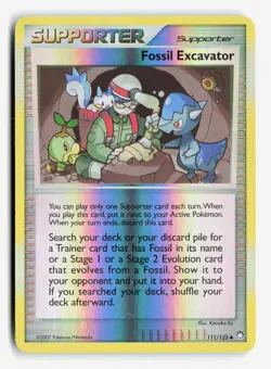 Fossil Excavator 111/123 Mysterious Treasures Reverse Holo Uncommon LP Kanako Eo - Image 1