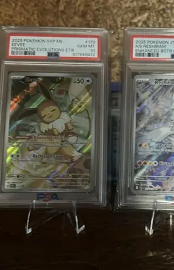 Pokemon Eevee TCG 173 Holo Promo Prismatic Evolutions PSA 10 - Image 1