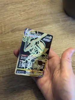 Pokemon Silver Tempest Rayquaza VMAX TG29/TG30 Secret Rare Black Gold Card - Image 5