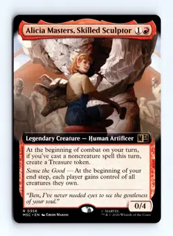 Alicia Masters, Skilled Sculptor Extended Art MTG Commander: Marvel Super Heroes - Image 1