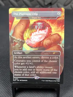 Magic The Gathering - Secret Lair - The Platinum Chip - Caged Sun - #2461 - Image 1