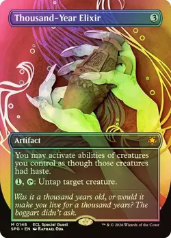 Thousand-Year Elixir Foil Lorwyn Eclipsed Special Guests NM MTG - Image 1