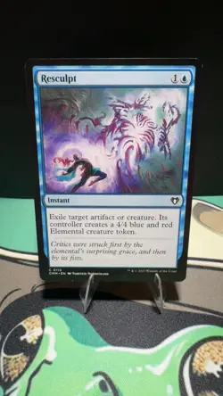 Resculpt 115 Common Commander Masters Magic: The Gathering Near Mint - Image 1