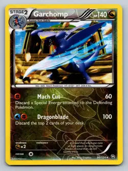 Pokemon Garchomp (90) Reverse Holo Rare Dragons Exalted 90/124 MP - Image 1