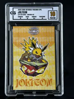 2025 Jolteon CG Pristine 10 Card Database Lets Go Eevee CGC PSA Pokemon Ice ⚡ - Image 1