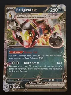 Farigiraf ex 108/162 Double Rare Temporal Forces Pokemon Holo Near Mint - Image 1