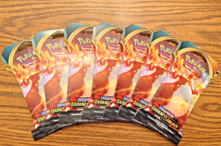 Pokemon TCG | Darkness Ablaze | Sleeved Booster Pack | Factory Sealed - LOT OF 7 - Image 1