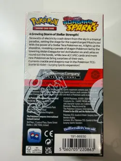 Pokemon TCG English Surging Sparks Half Booster Box Sealed Perfect - Image 3