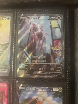 Mewtwo V (Alternate Full Art) 072/078 Pokemon GO Holo - Image 1