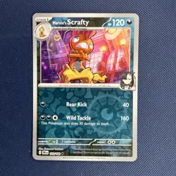 Marnie's Scrafty 133/182 Uncommon Destined Rivals Pokemon Reverse Holo Near Mint - Image 1
