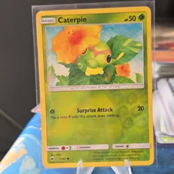 The Pokemon Company Caterpie 1/147 Sun & Moon Reverse holo EN 2017 50HP - Image 1