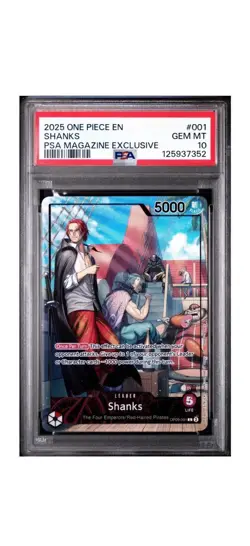 PSA 10 Shanks OP09-001 2025 PSA Magazine Promo - Image 1