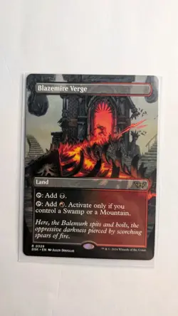 MTG - Blazemire Verge - DSK - Extended Art Rare - NM Condition - Image 1