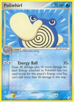 Poliwhirl 68 115 C Unseen Forces Pokemon MP - Image 4