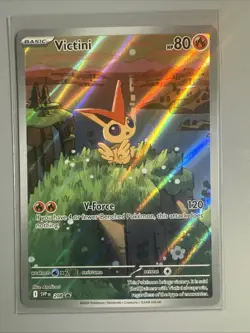 Pokemon TCG Victini 208 Full Art Black Star Promo Black Bolt White Flare - Image 1
