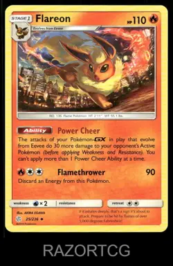 FLAREON 25/236 UC COSMIC ECLIPSE POKEMON NM/M - Image 2