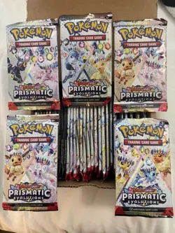 Pokemon Lot of 5x Prismatic Evolutions Booster Packs - Factory Sealed - Image 1