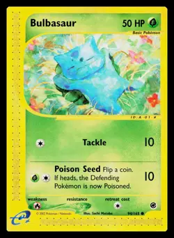 Pokemon TCG Expedition Base Set Bulbasaur 94/165 - Image 1